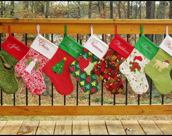 Christmas Stocking Sewing Patterns - Elf and Traditional - Downloadable Stocking Pattern PDF - Instant Download