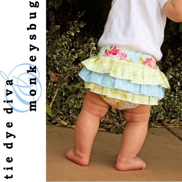 How to Sew RUFFLED DIAPER COVERS for infants and toddlers PDF Pattern and Instructions - No Serger needed