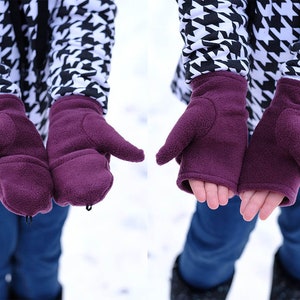 Fingerless Glove Pattern Convertible Mittens Sewing - Etsy