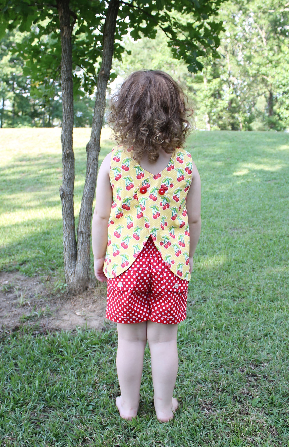 Girls Open Back Top Pattern - Downloadable PDF Pattern Sizes 2 to 10 ...