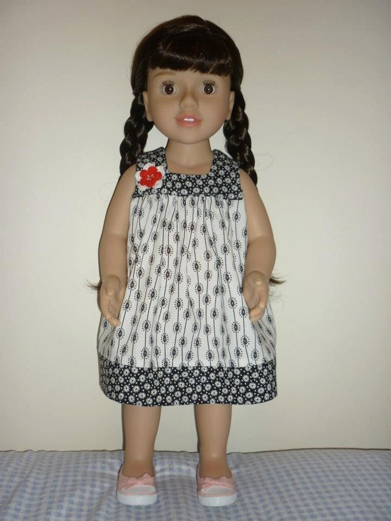 How to Sew a Dress for American Girl or other 18 inch Doll Printable, Instant Download pattern and instructions easy image 3