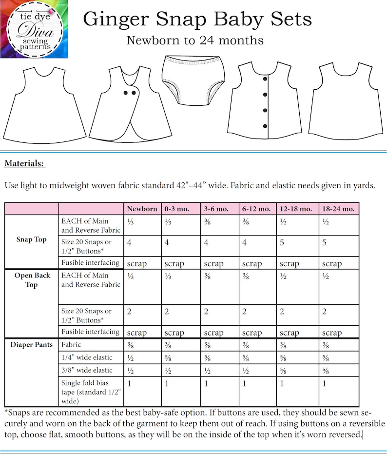 Digital Baby Sewing Pattern SALE Bundle of 3 Reversible Tops Etsy