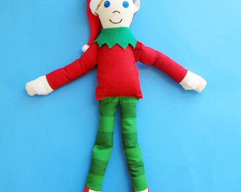 Christmas Elf Pattern - How to Make an Elf Doll - PDF tutorial sewing