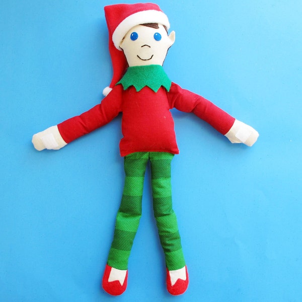 Christmas Elf Pattern - How to Make an Elf Doll - PDF tutorial sewing