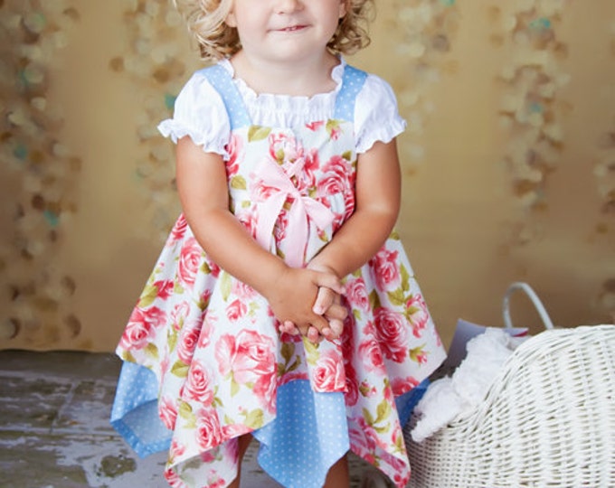 PDF Sewing Pattern Handkerchief Hem Dress Girls Dress Etsy