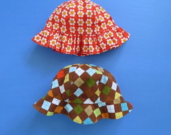 Sun Hat Pattern for baby, boy, girl, children, easy to sew, reversible - for Instant Download - Digital PDF Sewing Pattern