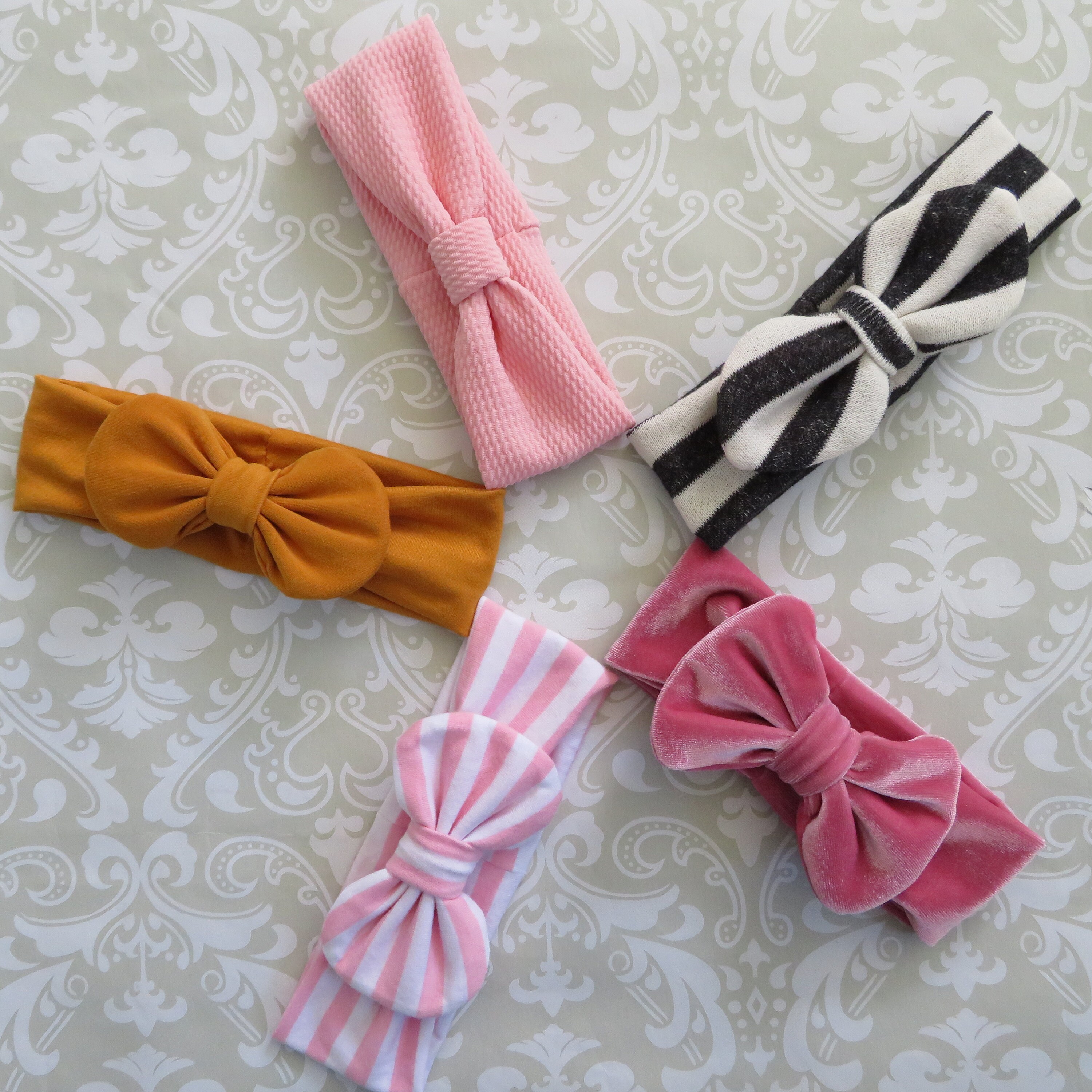 Head Bow Pattern The Ultimate Big Headband Bow Pattern - Preemie Baby to Adult - 5 Bow ...