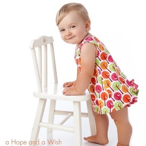 Baby Dress Pattern with Open Back, Easy Downloadable Sewing Pattern, Reversible Dress Pattern for Baby dress only image 3