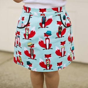 The Potato Chip Skirt Pattern Girls A Line Skirt Pattern with Pockets Reversible Skirt Pattern for Digital Download PDF image 8