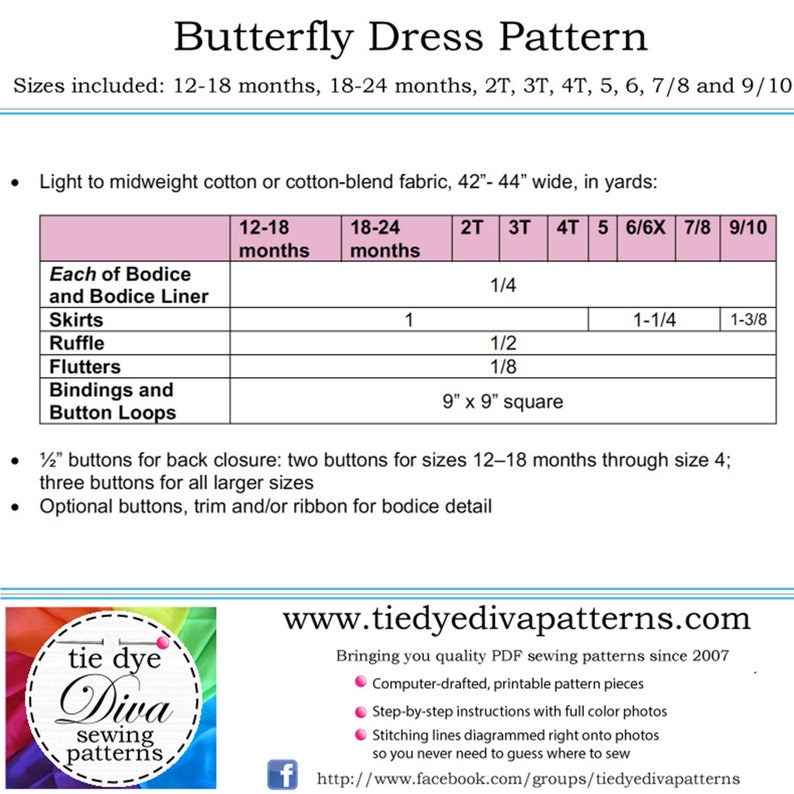 Girls Dress Pattern with Flutter Sleeve Downloadable PDF Sewing Pattern for Girls Dress 1 to 10 years image 7