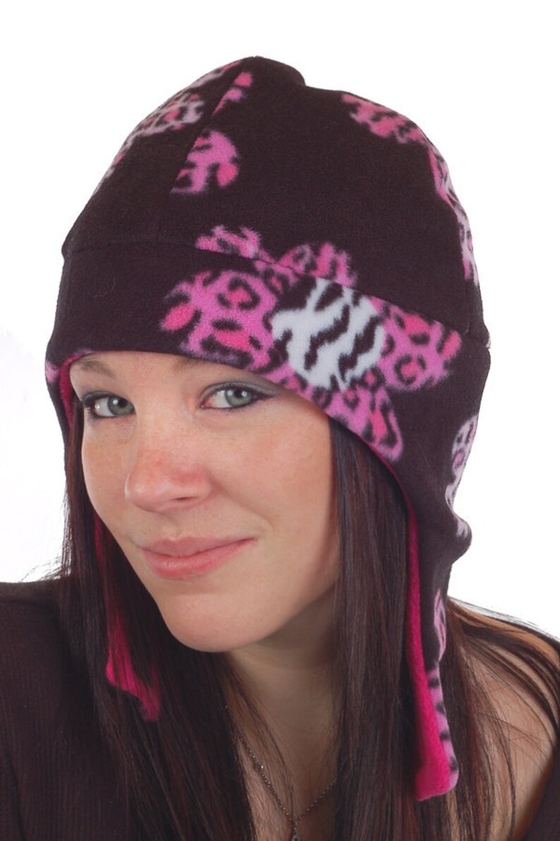 Fleece Hat Pattern for Adults and Teens Plain or Dinosaur Etsy