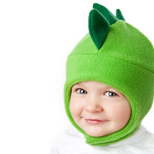 Chinstrap Fleece Hat Pattern for Kids Dinosaur, Bee and more Fleece Hat Sewing Pattern PDF image 2