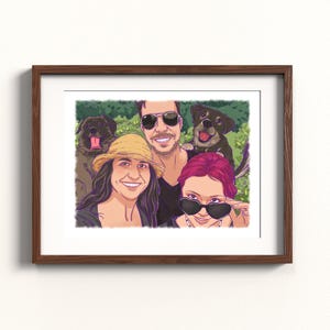 Hand-Drawn Art,Custom Portrait,Couple Proposal Drawing,Custom Family Portrait,Boyfriend Gift, Girlfriend Birthday Gift, Valentines day Gift