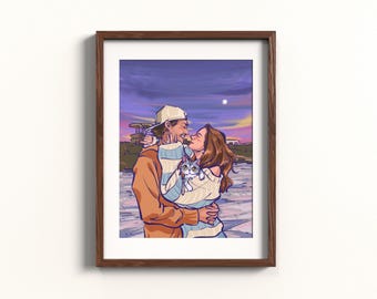 Digital Custom Couple Portrait；Cute Cartoon Anime Caricature；Best Friend Portrait；Custom Illustration；Custom Portrait for Him；Custom Art