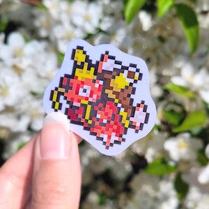 Vinyl Sticker - Magitoise - cute video game sticker - handmade - scrapbooking