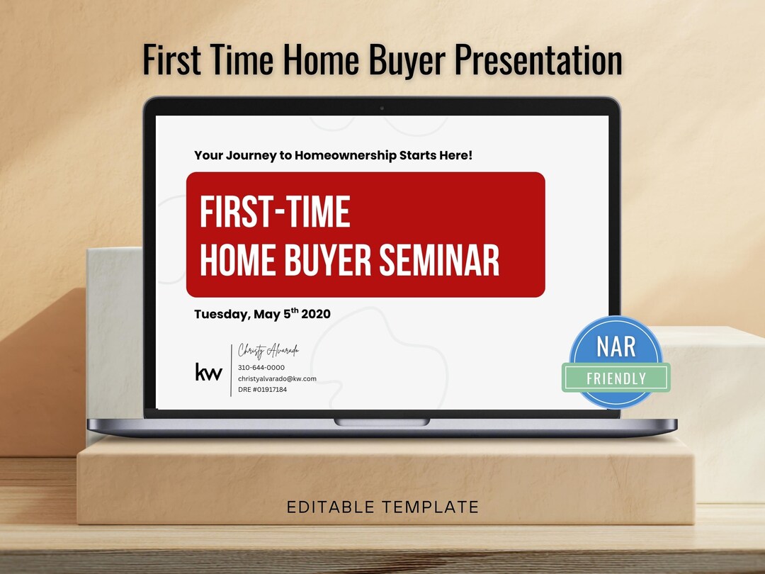 First Time Home Buyer Seminar Presentation: Real Estate Marketing Canva ...