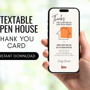 Opendeurdag bedankkaart | Vastgoedvisitekaartje | Digitaal bedankkaartje | Vastgoedmarketing |