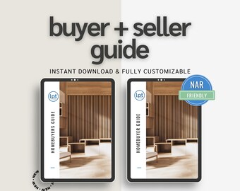 Real Estate Buyer & Seller Presentation: Canva Template (Digital Download)