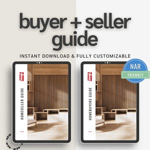 Real Estate Buyer & Seller Guide: Canva Presentation Template (Digital Download)