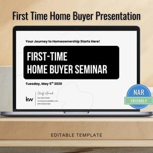 Home Buyer Seminar Presentation, First Time Home Buyer Workshop Presentation, Home Buyer Presentation for Home Buyers, Real Estate Template