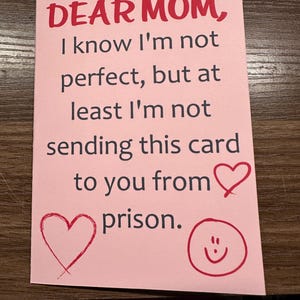 Dear Mom... Greeting Card