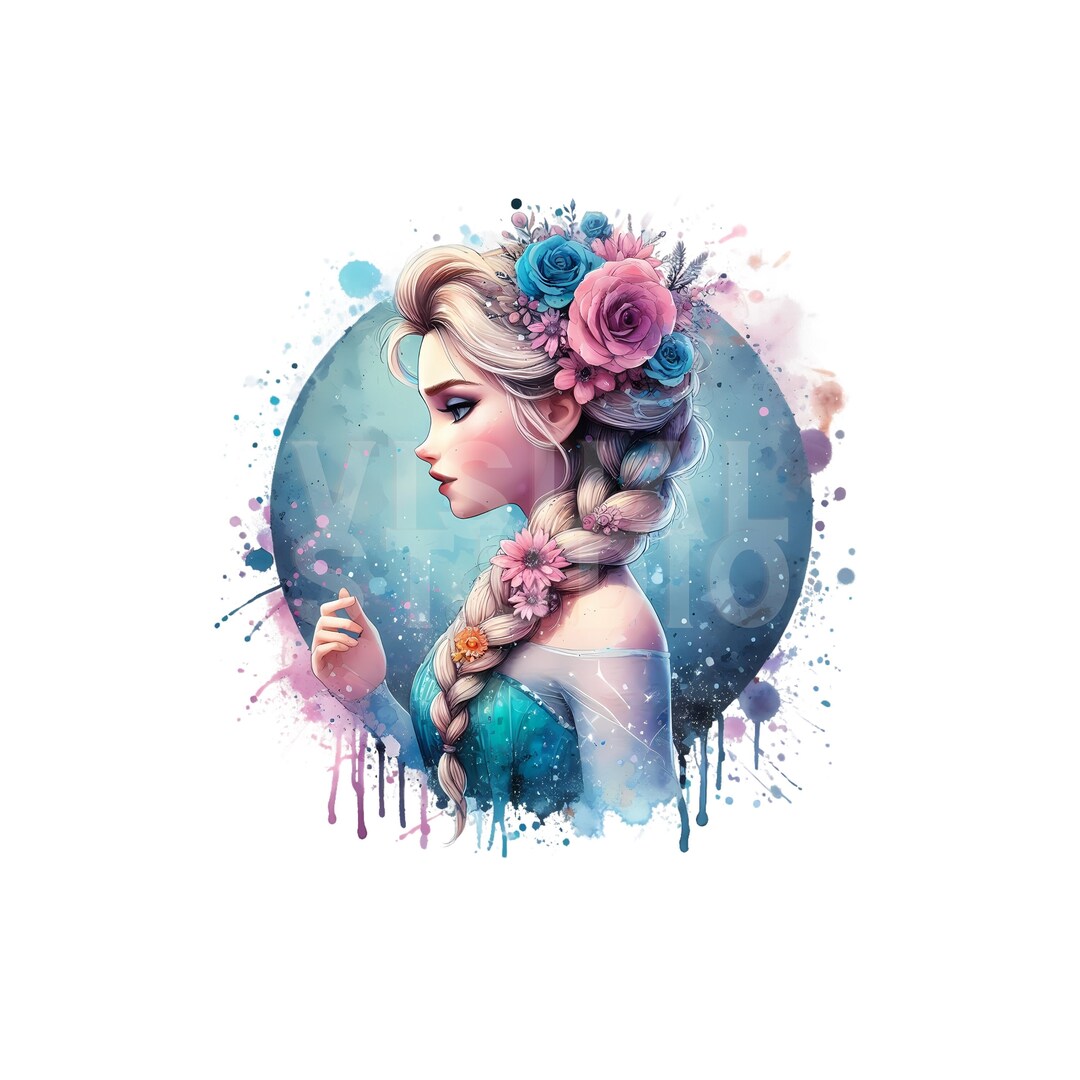 Princess Elsa Watercolor Background, Frozen Elsa Png Clipart, Elsa Png ...