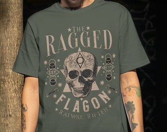 The Ragged Flagon Skyrim T-Shirt: Vintage Elder Scrolls Graphic Tee