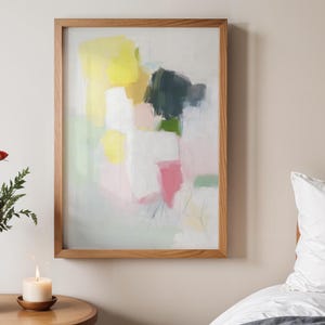 Pastel Abstract Art Print: Modern Boho Wall Decor (Digital Download)