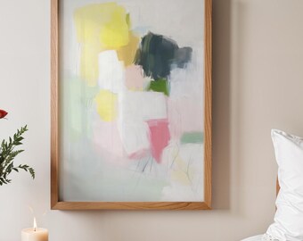 Pastel Abstract Art Print: Modern Boho Wall Decor (Digital Download)