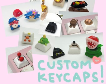 Custom Artisan Keycaps  | Handmade | Gifts | Polymer Clay | MX Keyboard