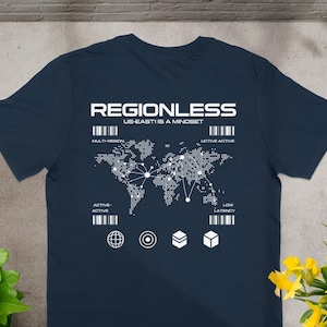 Regioloos T-shirt | AWS DevOps Cloud Engineer-T-shirt | SRE-shirt zonder latentie | Kleding voor platformingenieurs
