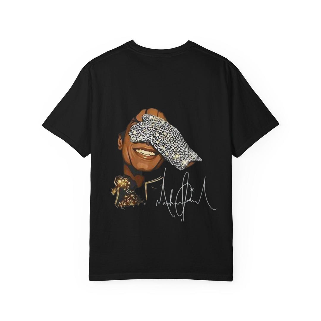 Michael Script Name T-shirt | Smiling Face With Jeweled Glove Graphic ...