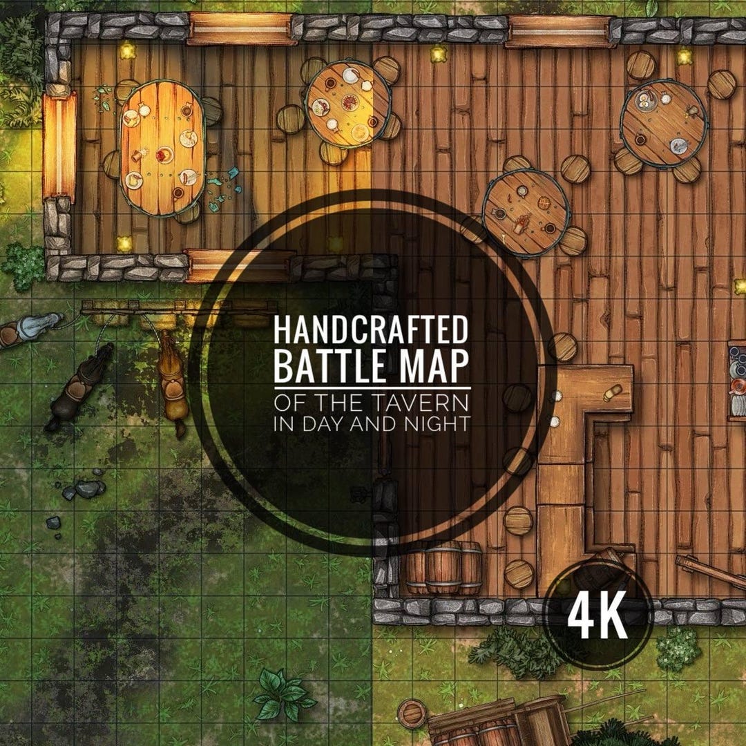 D&D Tavern Battle Map, 4K Dnd (digital Map) - Etsy Australia