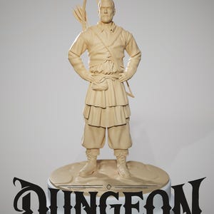 Villager for D&D 3D  STL File - 3D Design 3D Printer &quot;Hunter Villager&quot; STL