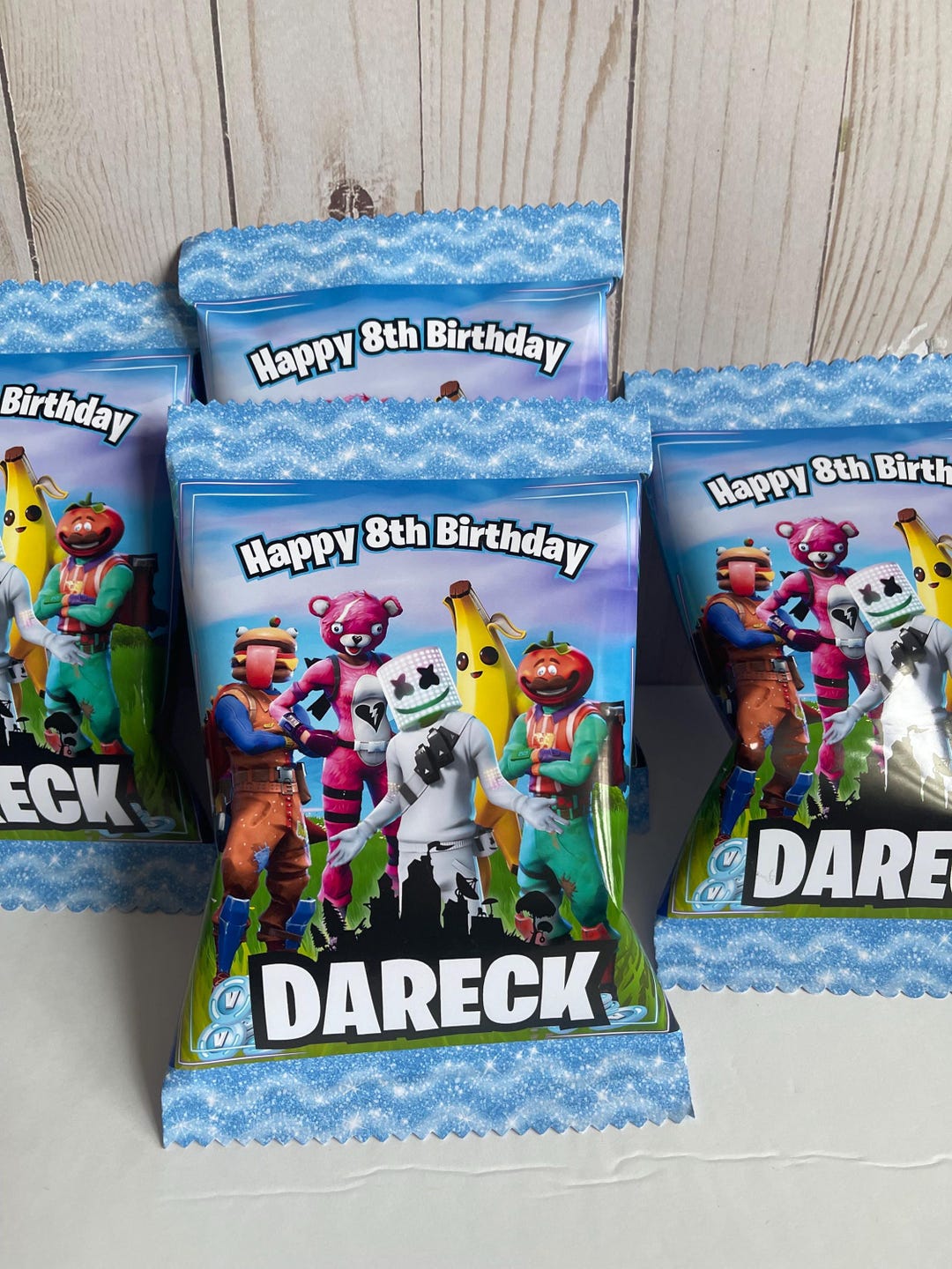 Personalized Birthday Chip Bags: Party Favors for Kids - Etsy