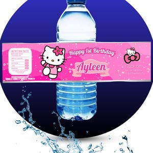 Personalized Birthday Party Water Bottle Labels: Custom Party Favors