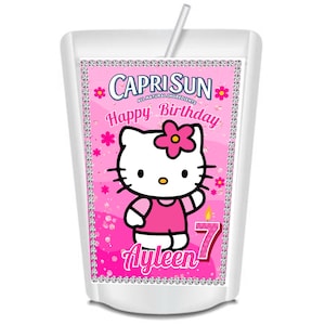 12 personalized Capri Sun Juice Pouch Stickers Labels