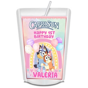 12 personalized Capri Sun Juice Pouch Stickers Labels