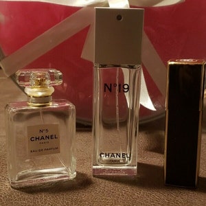 Chanel No. 5 And No. 19 Empty Perfume Bottles (3 Total)