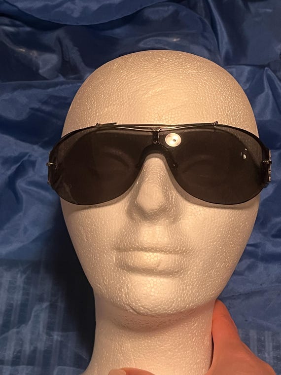 VINTAGE YSL YVES SAINT LAURENT BLACK AVIATOR WOMENS SUNGLASSES Aviator sunglasses Yves Saint Laurent Black in Metal - 36168790 main image 3