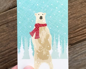 gift enclosure cards / mini cards / polar bear