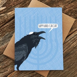 funny hanukkah card set / raven / boxed set of 8