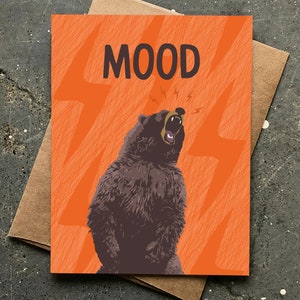 mood card | angry bear