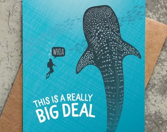 congrats card / big deal / whale shark