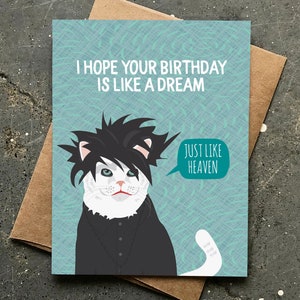 funny birthday card | the cure cat