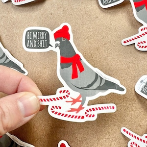 vrolijk en shit-sticker