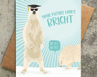 funny graduation card | bright future