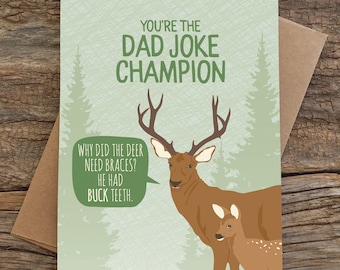 funny father's day card | dad joke champion