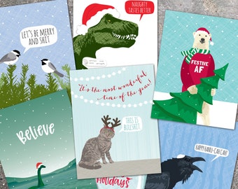 christmas cards boxed set / assorted cards / make your own boxed set of 8