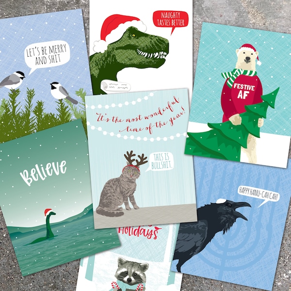 christmas cards boxed set / assorted cards / make your own boxed set of 8